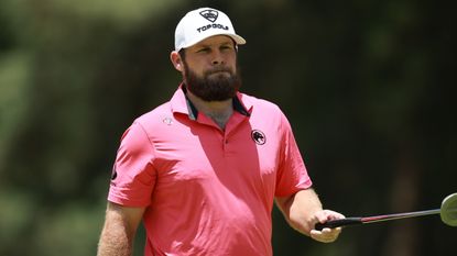 Tyrrell Hatton during a tournament