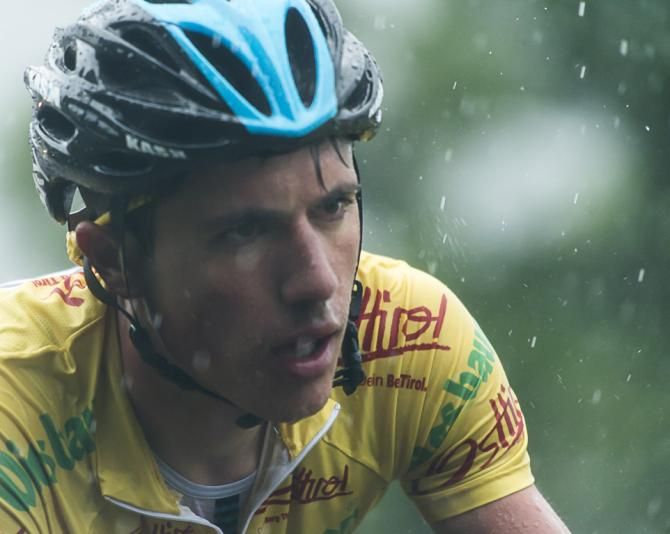 Peter Kennaugh (Team Sky) holds onto the overall lead