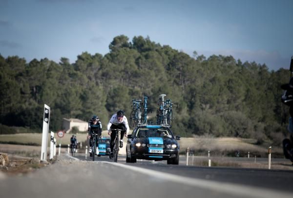 Luke Rowe is the last rider to help Cavendish in the lead out