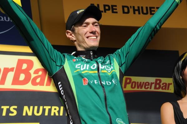 Pierre Rolland (Team Europcar) dropped Alberto Contador, and Samuel Sanchez to win France's first stage of the race