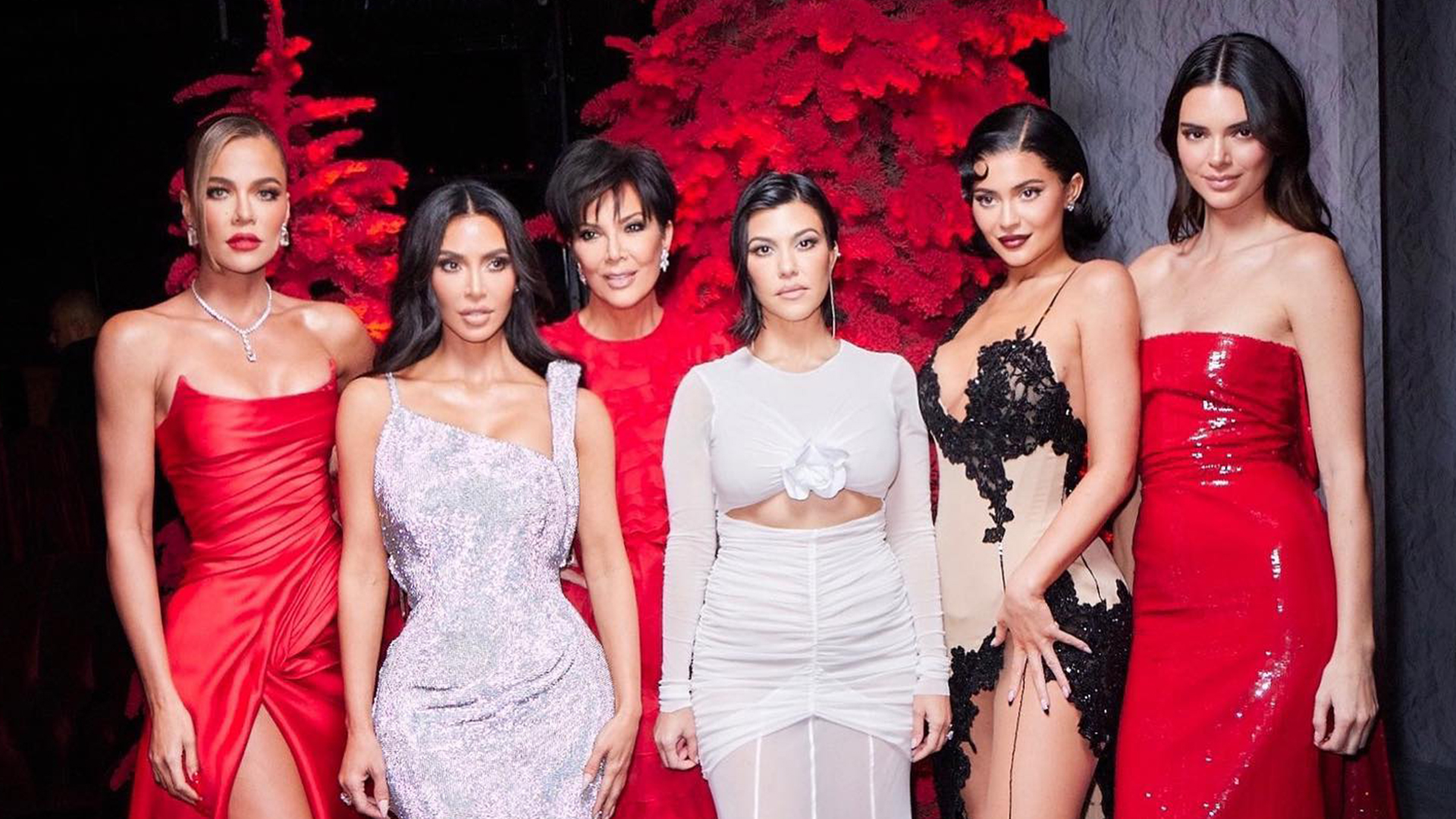 The Kardashian-Jenner family at their annual Christmas Eve party in 2022