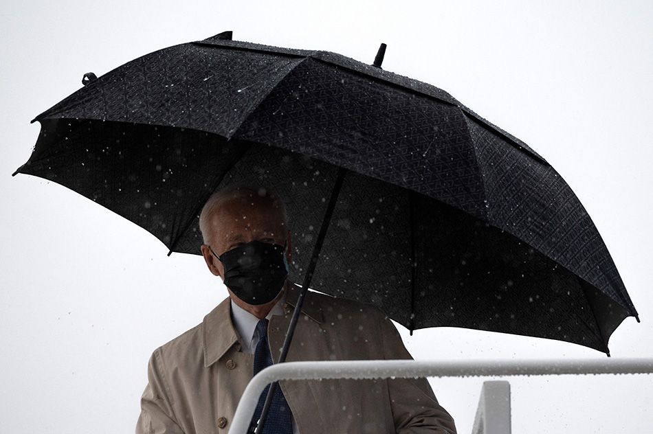 President Joe Biden boards plane to Pittsburgh to announce American Jobs Plan