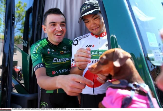 Davide Malacarne and Yukiya Arashiro (Europcar)