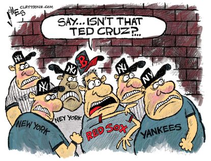 Editorial Cartoon U.S. Cruz in New York City