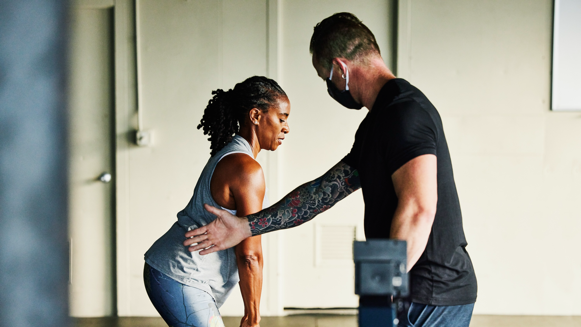 Woman having a personal training session