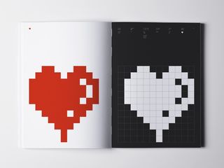 12 x 12 pixel images of the original heart emoji