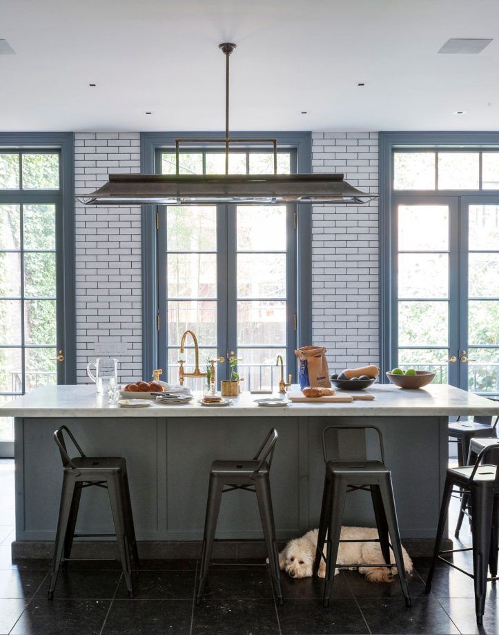 Light Grey Floor Kitchen