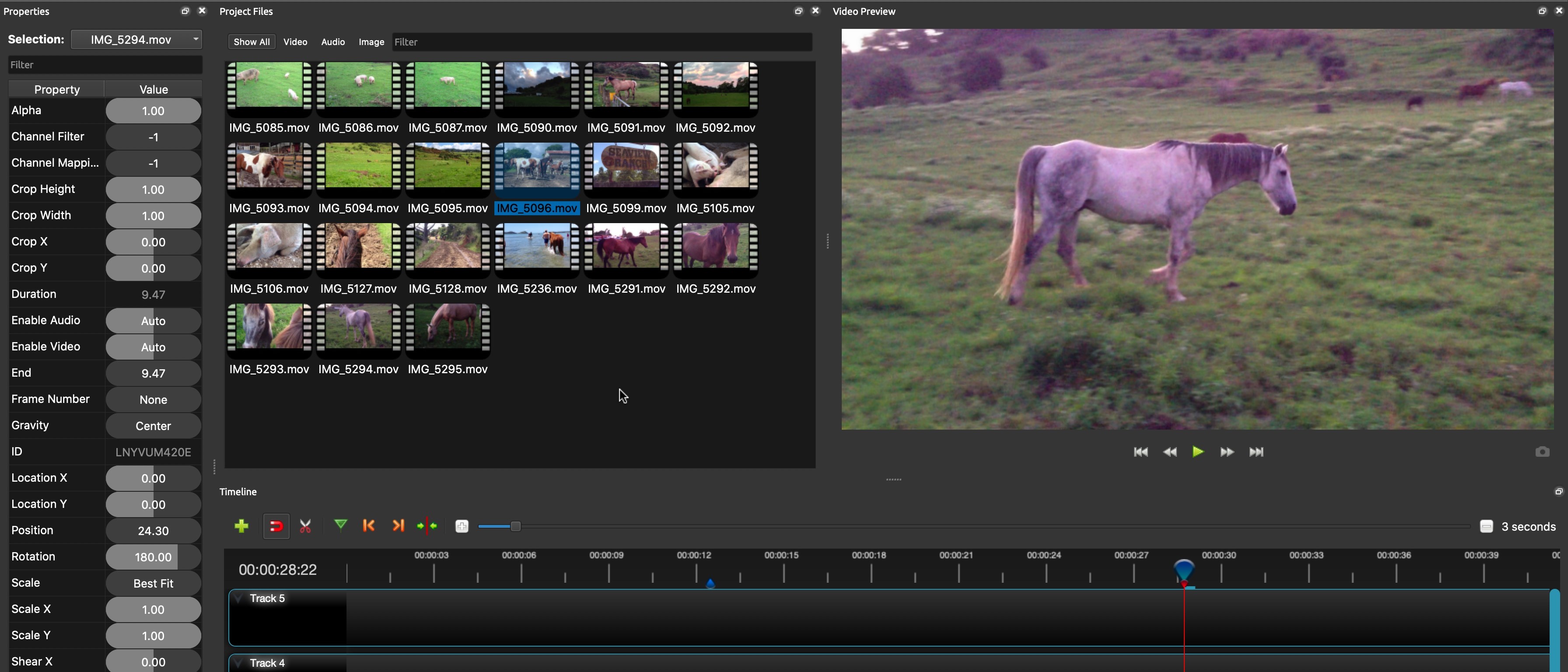 openshot video editor add text