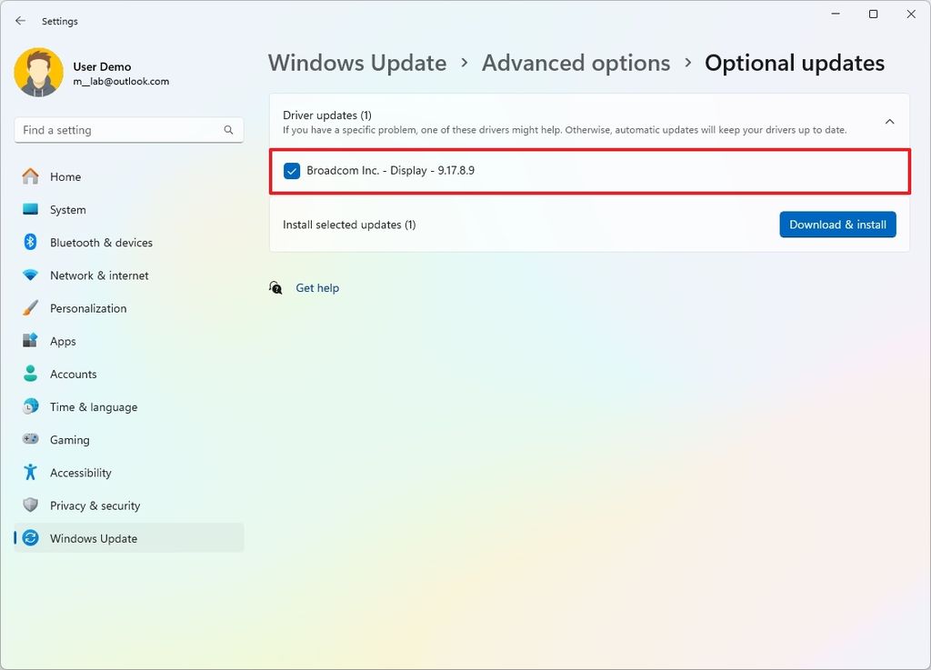 Windows update audio driver download