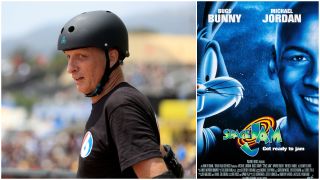 Tony Hawk and the Space Jam poster