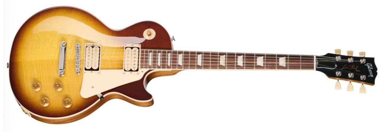 Gibson Les Paul Standard Double Trouble: this limited edition single-cut features uncovered pickups and a vintage gloss nitro finish, and it's available in Vintage Cherry Sunburst and Vintage Tobacco Sunburst