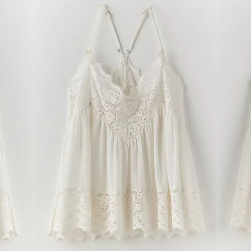white lace top from Free People