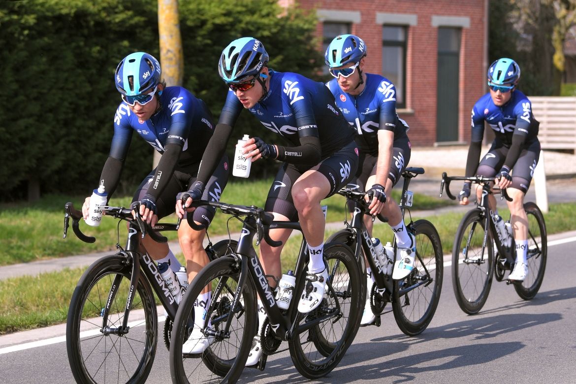 Team Sky in Belgium