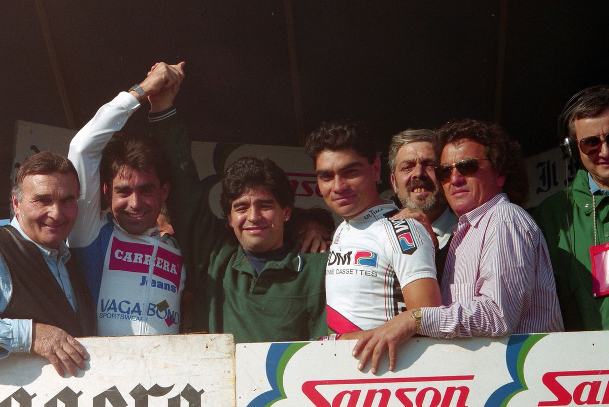 Diego Maradona at Tirreno-Adriatico 1990