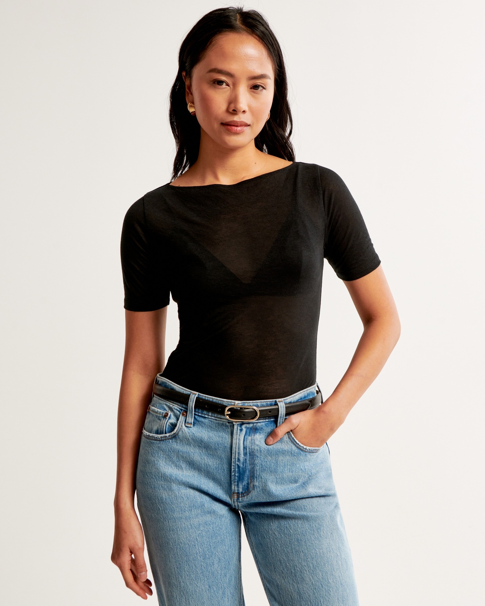 abercrombie, Sheer Top