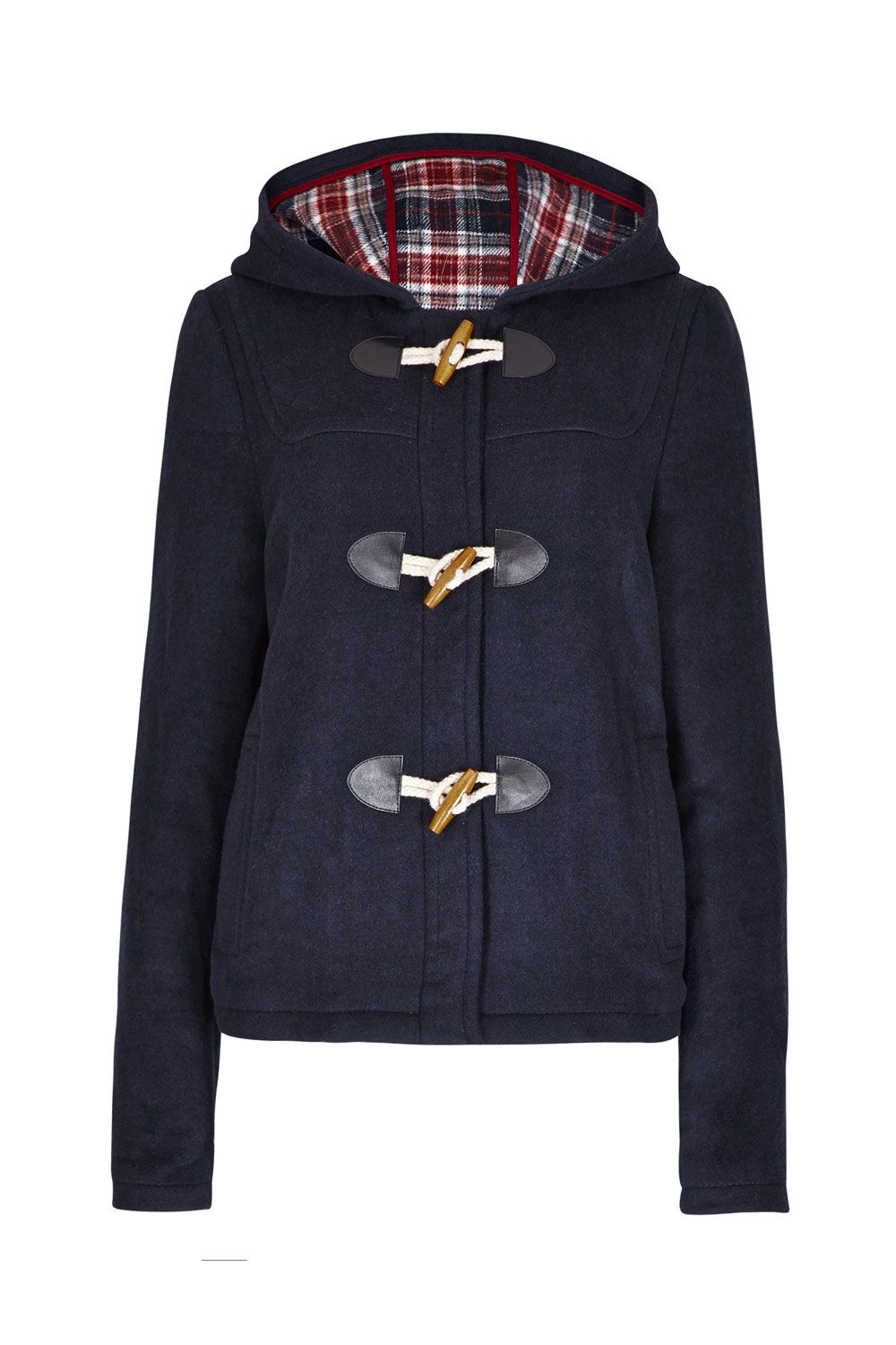 Navy duffel jacket, £25