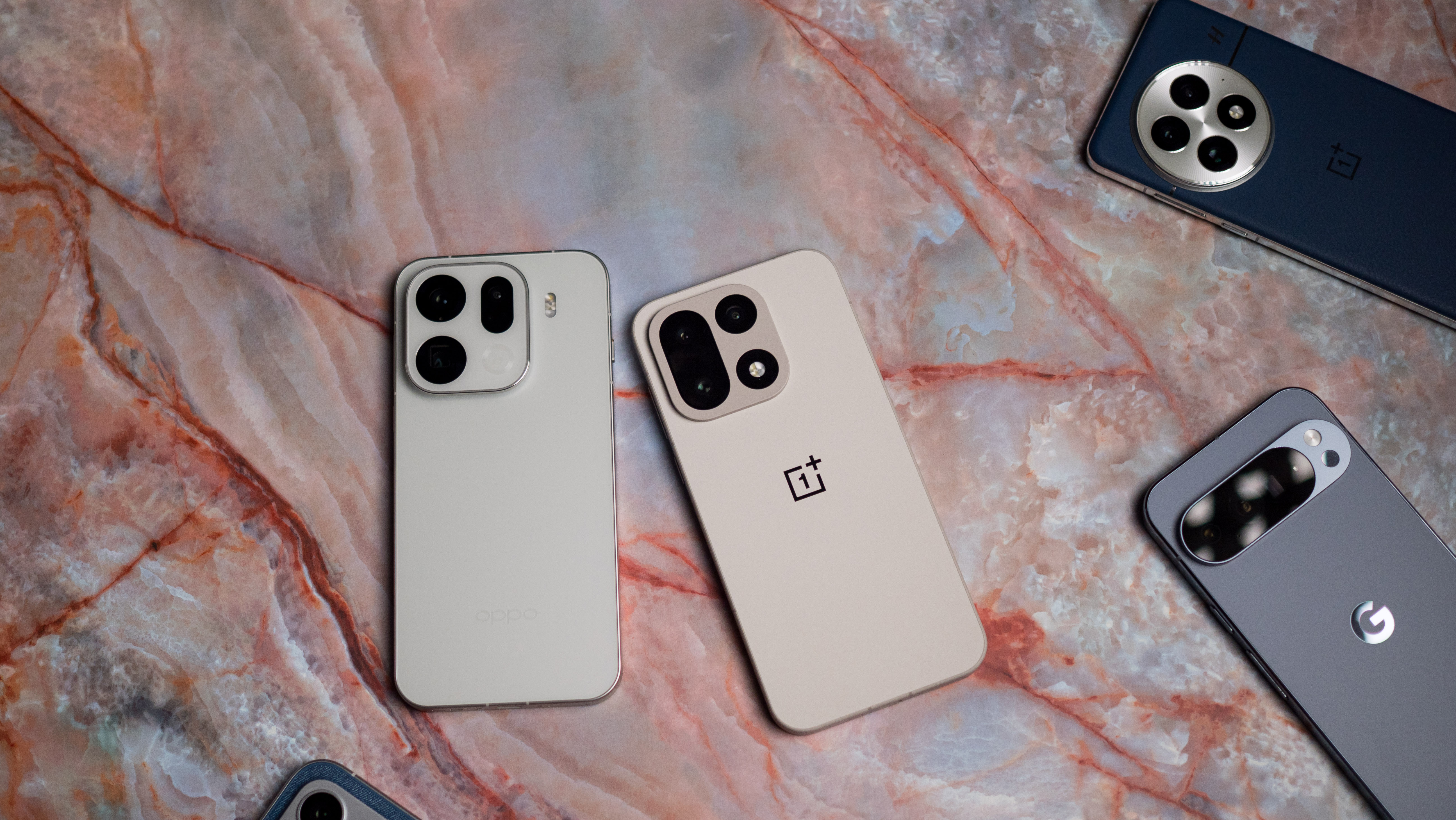 Flagship Android phones, including Find X9 Pro, Pixel 10 Pro XL, and POCO F8 Ultra