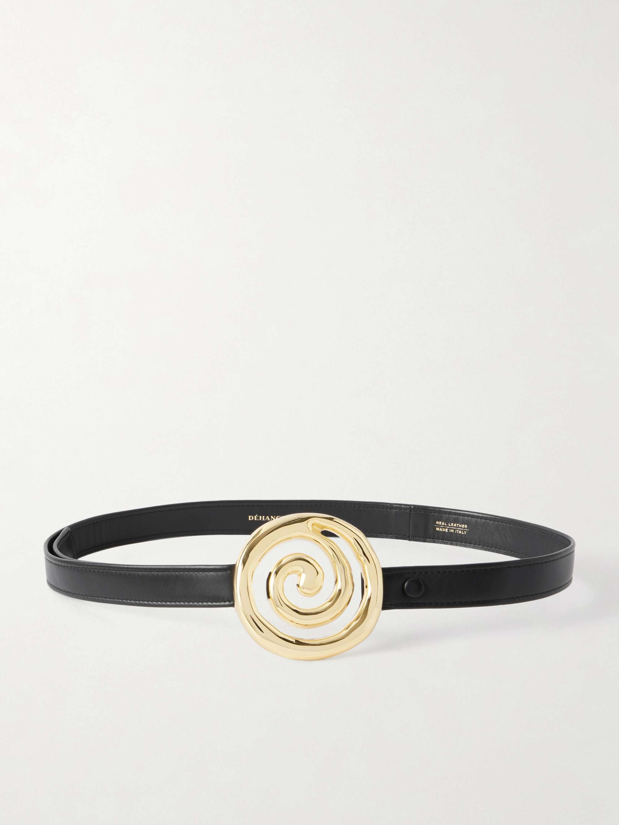 Koru Embellished Leather Belt