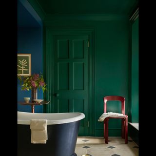 colourful bathroom