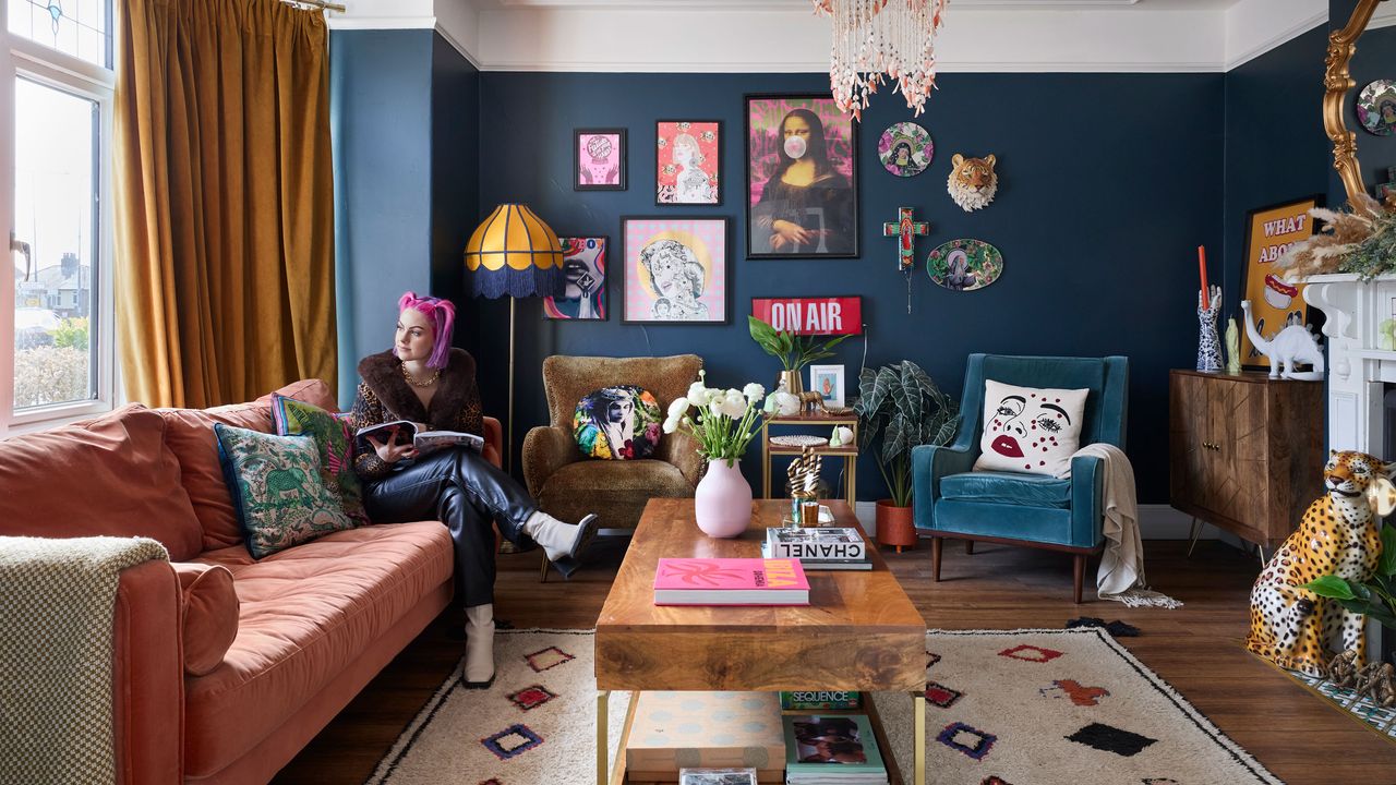 Sophie Hannah and husband Robin used plenty of colour to transform a Victorian townhouse into a maximalist’s dream