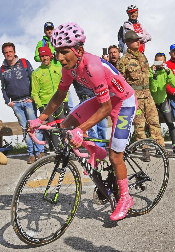 Nairo Quintana (Movistar) was pushed all the way by Fabio Aru
