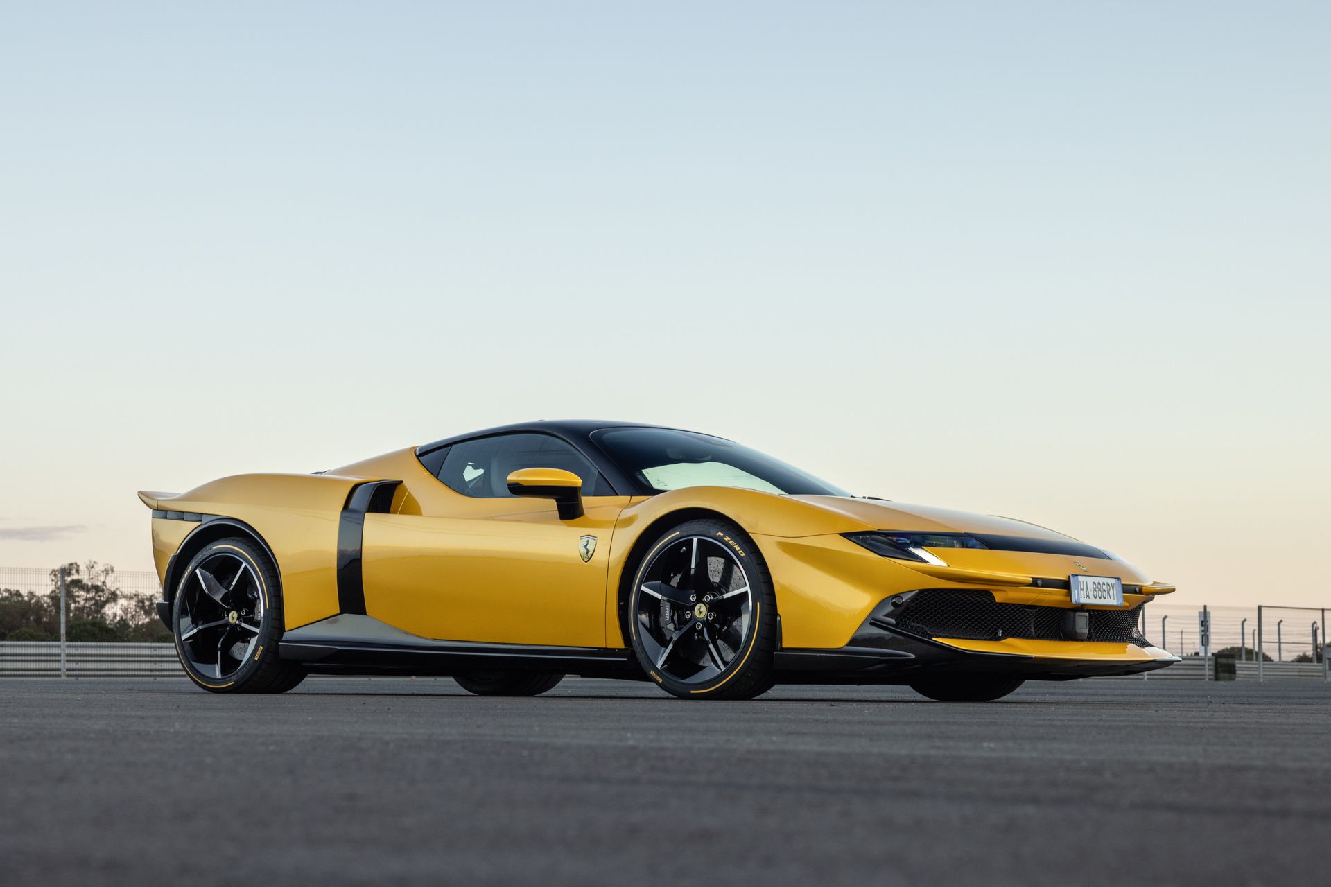 Yellow Ferrari