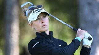 Nelly Korda takes a shot during the BMW Ladies Championship in South Korea