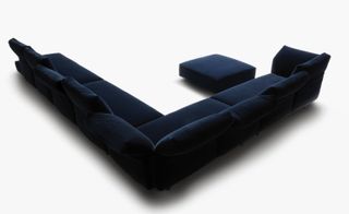 Velvet sofa from Edra