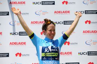 Race leader Amanda Spratt (Orica-Scott)