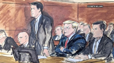 Donald Trump courtroom skecth