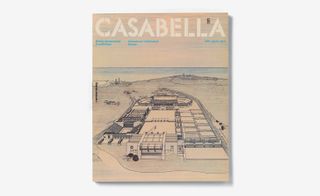 Cover of Casabella, N. 501, April 1984, Arnoldo Mondadori Editore. The drawing depicts the Olympic Ring of Barcelona; the work, drawn and coloured in pastel by Gregotti Associates studio, represents the esplanade of Montjuic, where the Olympic facilities for the possible Games in 1992 are foreseen