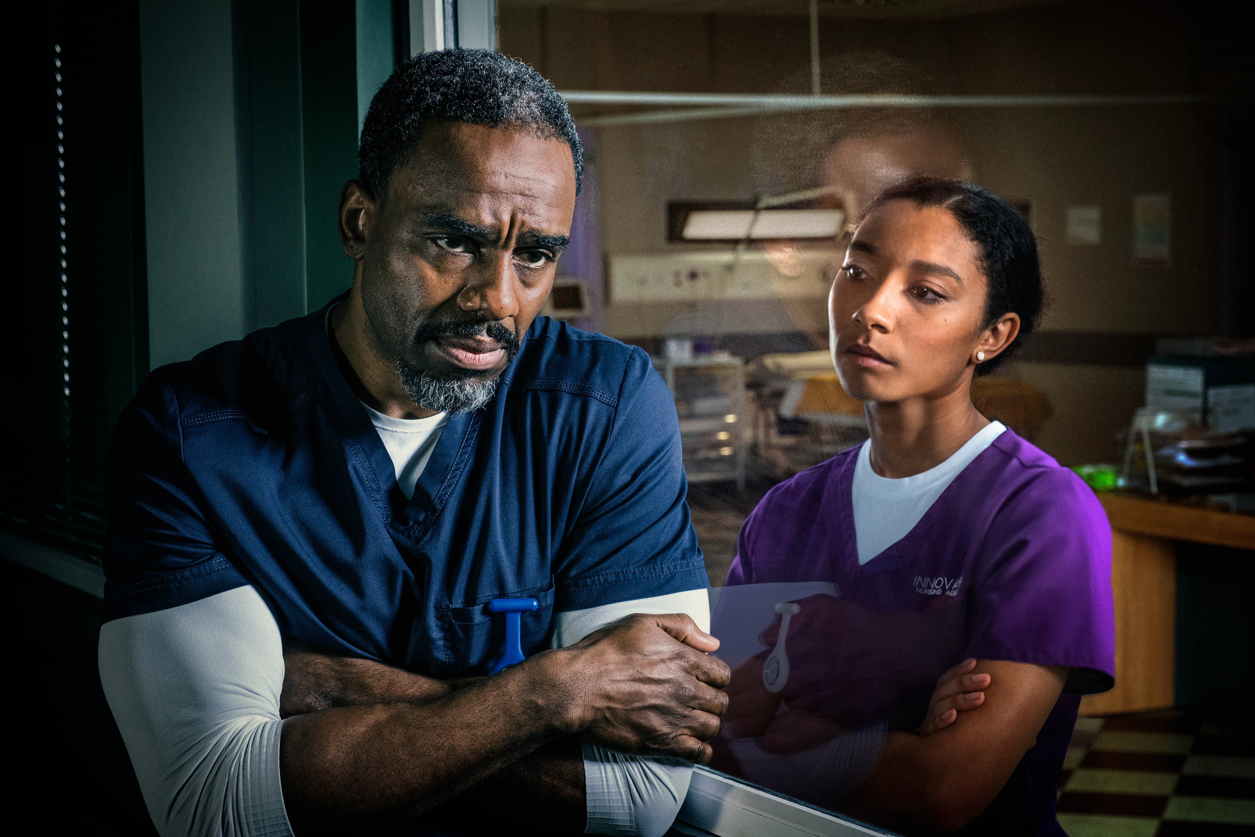 TV tonight Charles Venn as Jacob and Adele James as Tina.