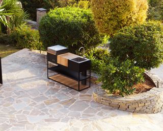 roost episode 4 - a small modern outdoor kitchen in a large patio garden - Pic-credit-Chaplins