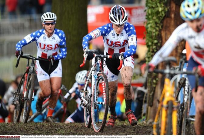 Compton battles through the women's field