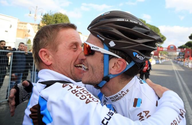 Blel Kadri (AG2R - La Mondiale) at the finish