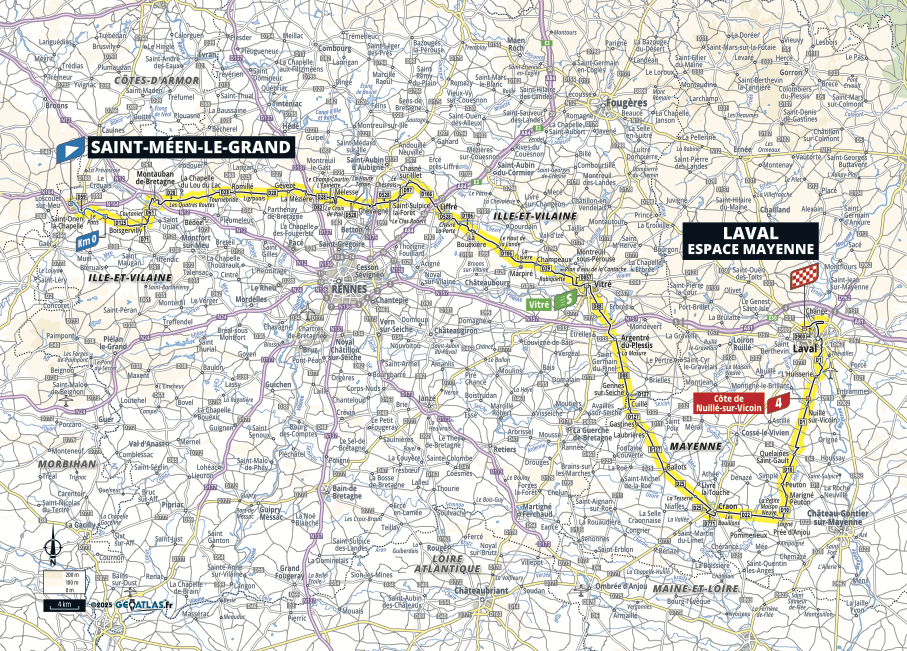 Maps of the 2025 Tour de France stages