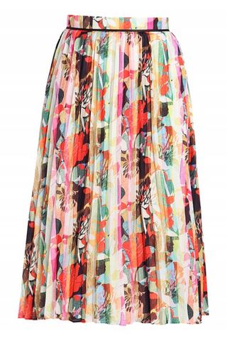 Lost Ink Multicoloured Pleated Skirt, Zalando