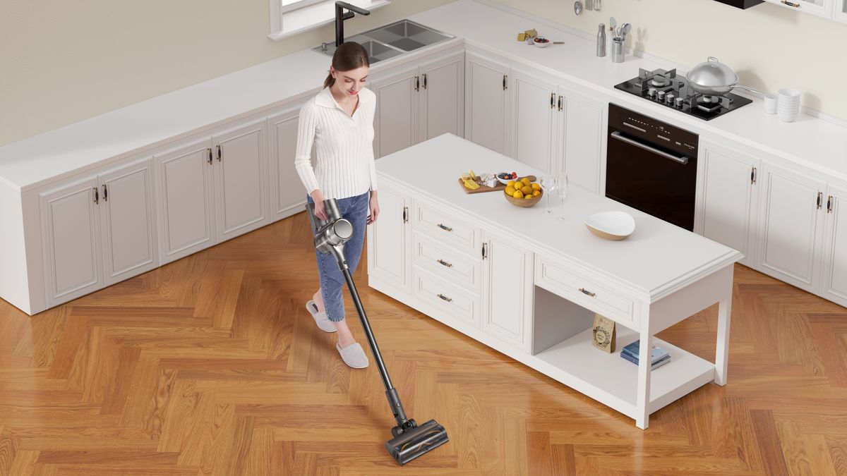 This sleek and powerful vacuum cleaner works miracles around my home.