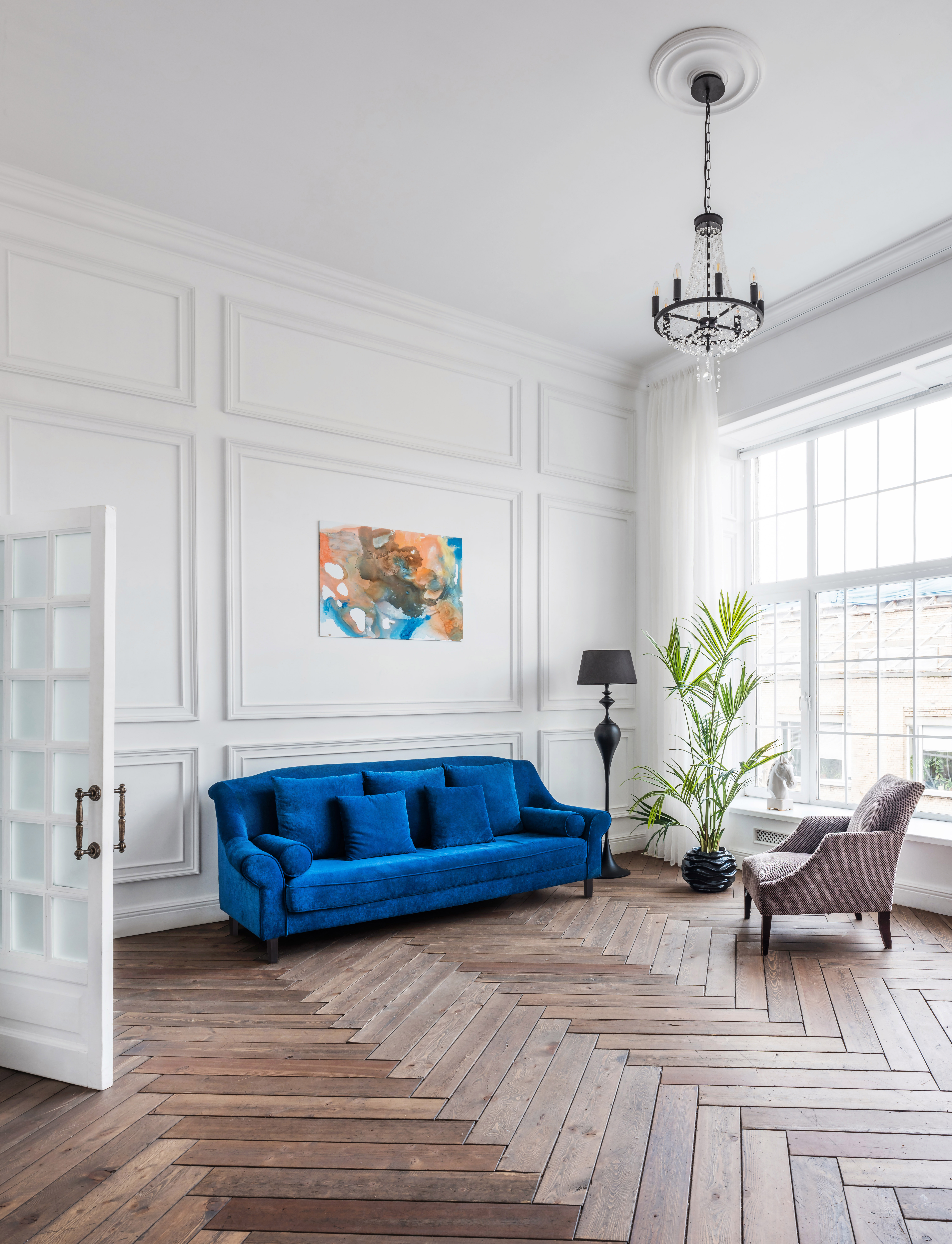 Parisian apartment interior.