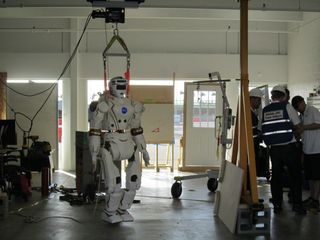 Valkyrie Robot in Garage