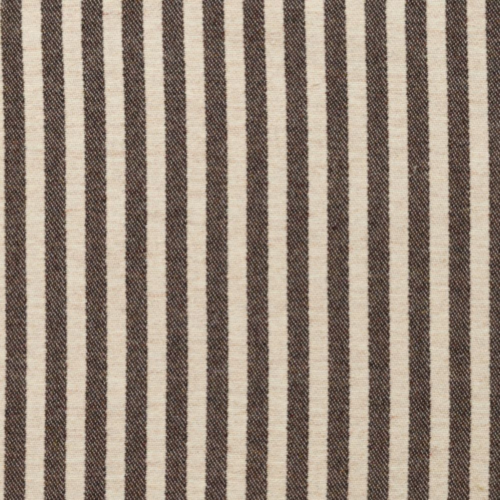 Brown striped merino wool fabric from Tori Murphy