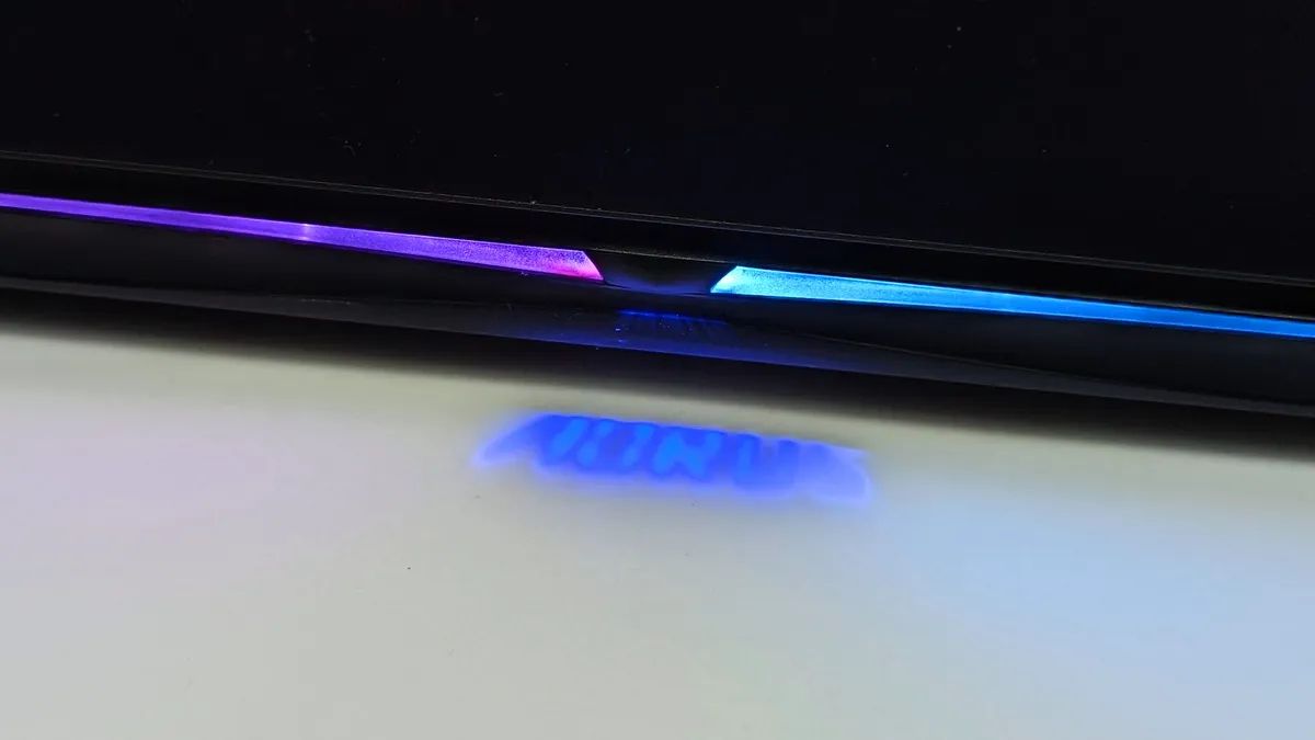 A Gigabyte Aorus 16X 2024 on a table