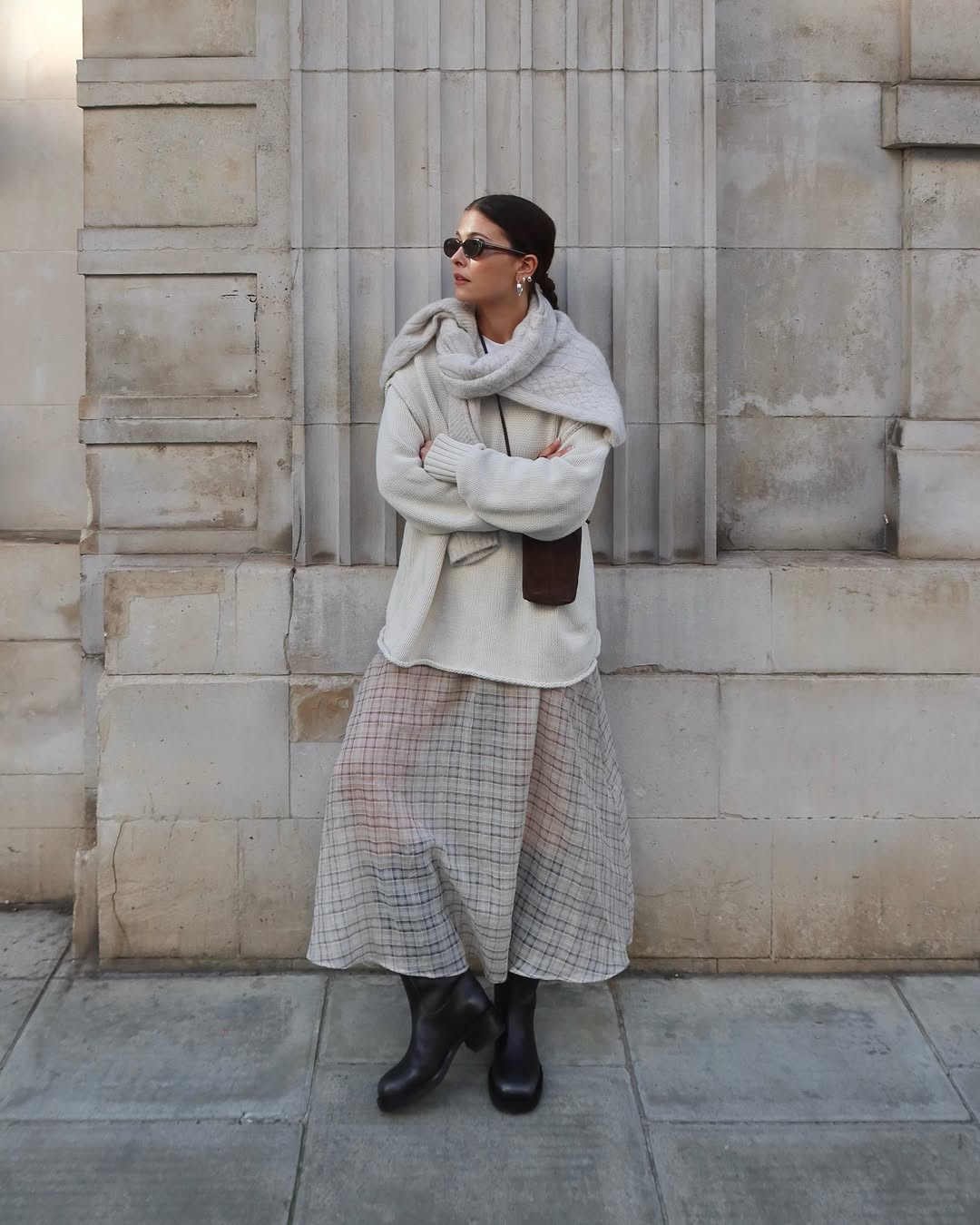 Influencer Alice Satterthwaite wearing a sheer skirt