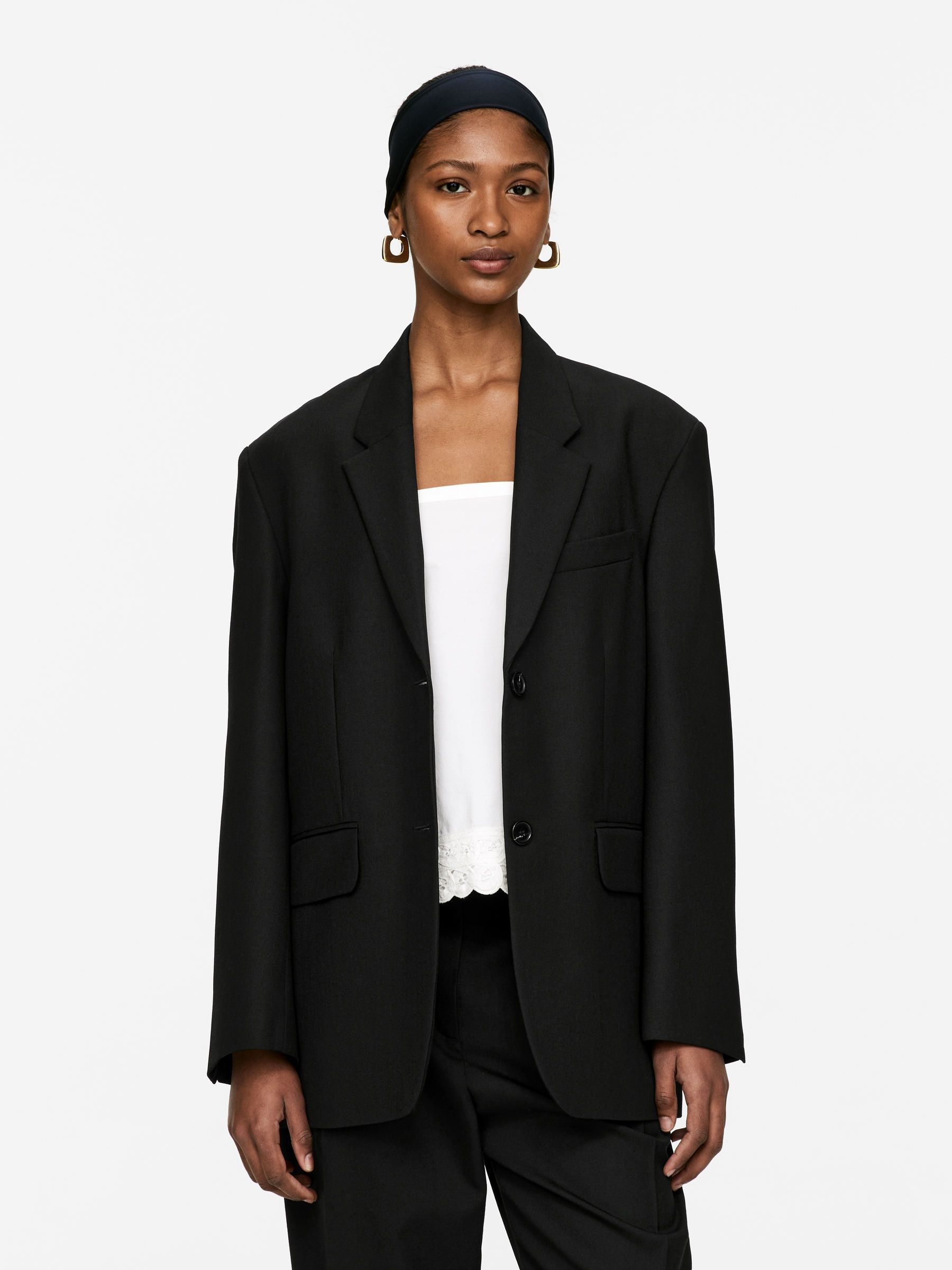 Oversized Blazer – Black – Women – Arket Gb