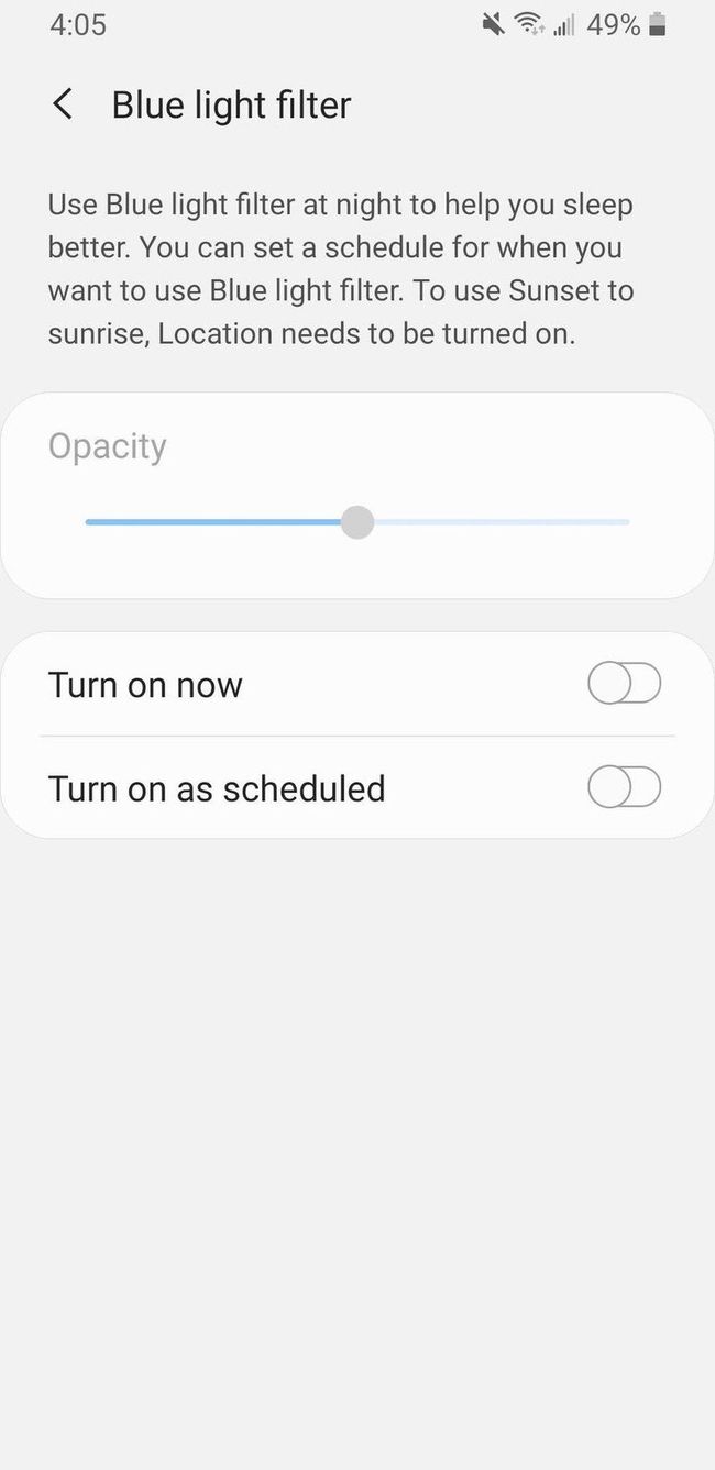 How to adjust the blue light filter on your Samsung Galaxy phone