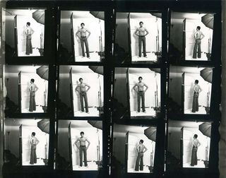 Contact sheet from the Lamb Lies Down cover shoot