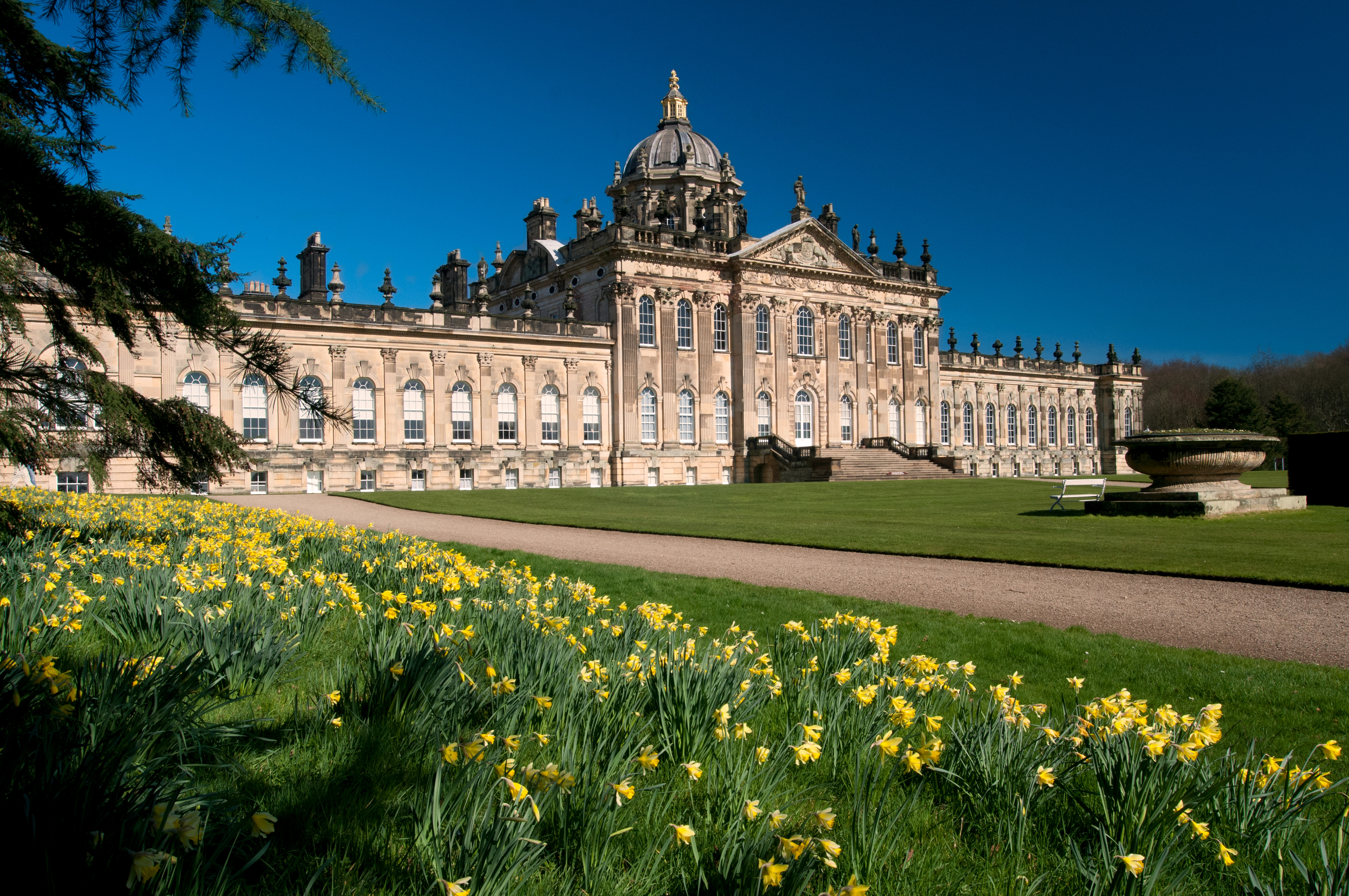 Include some foreground interest, like in this shot of Castle Howard