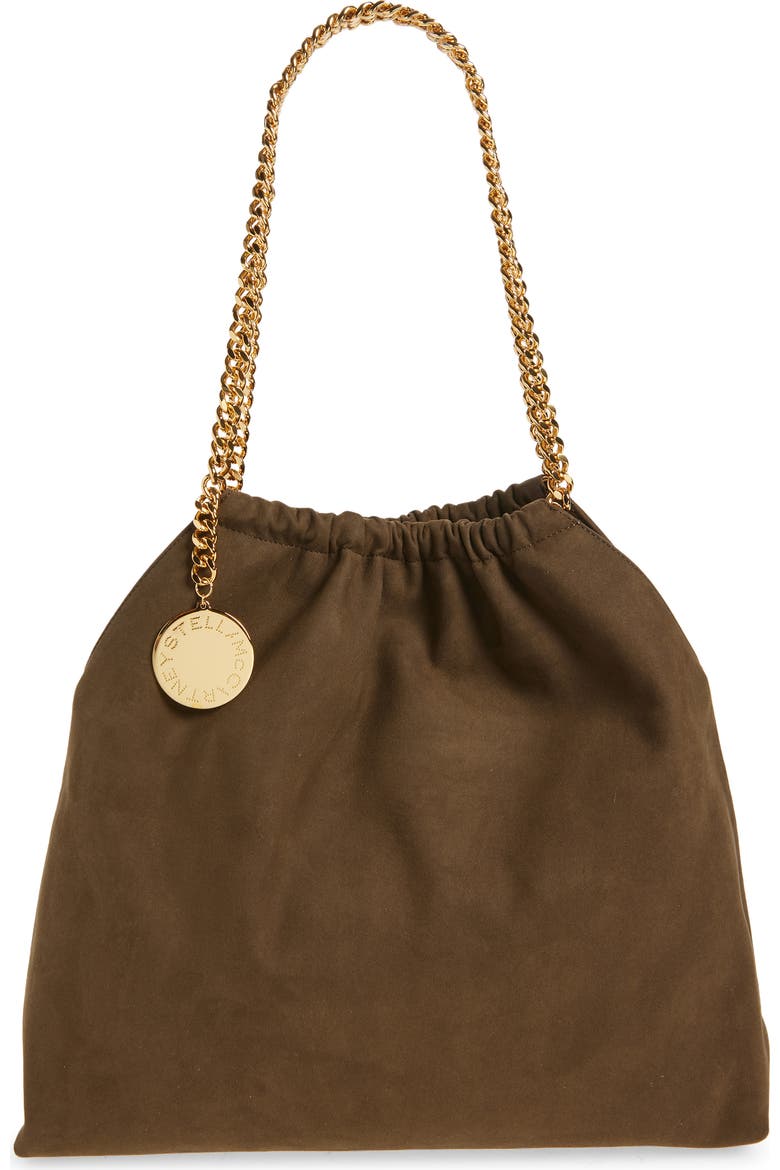 Medium Falabella Faux Suede Drawstring Tote