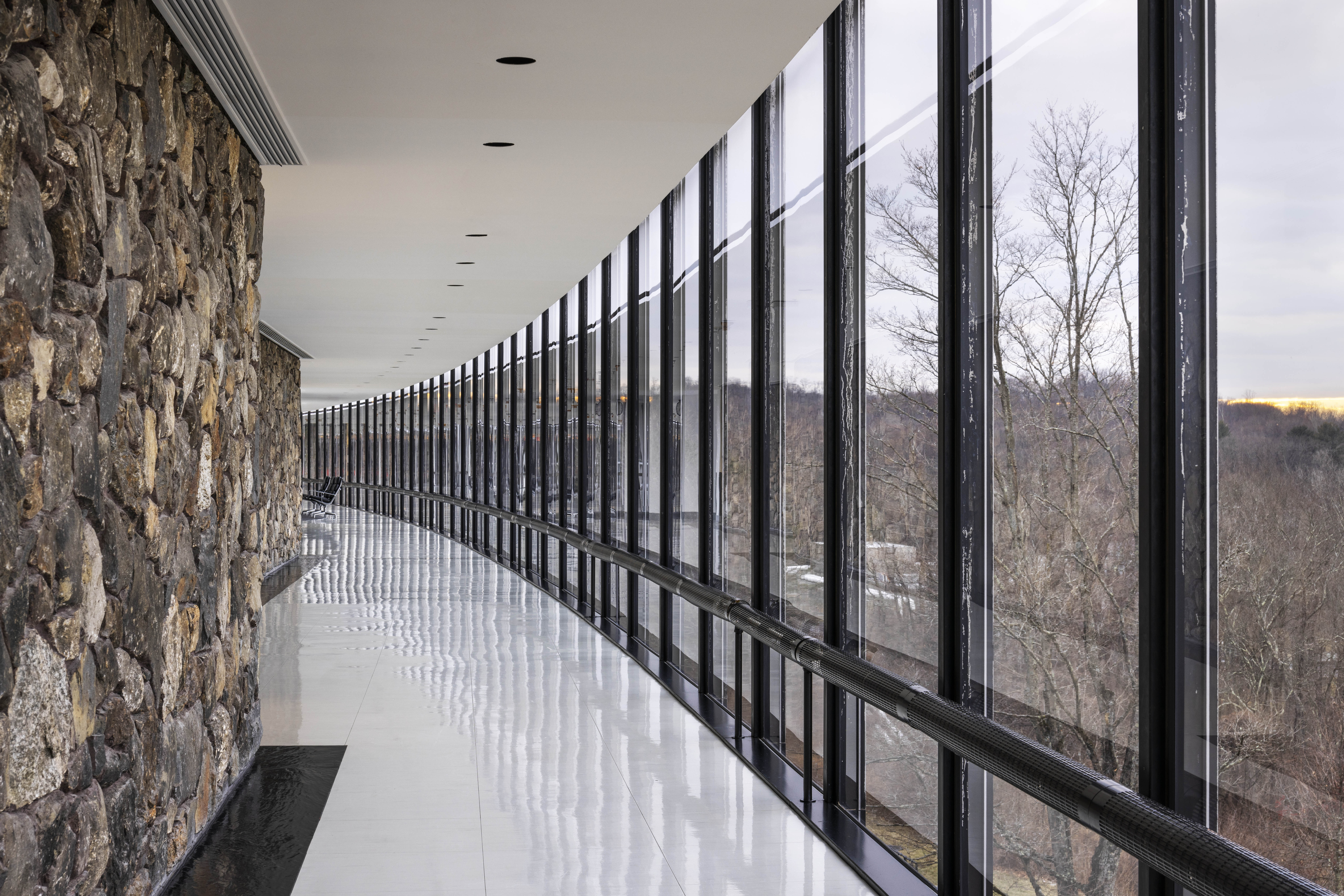 IBM Research office, interior, sleek and minimalist