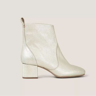 White Stuff Cilla Leather Mid-Heel Boot
